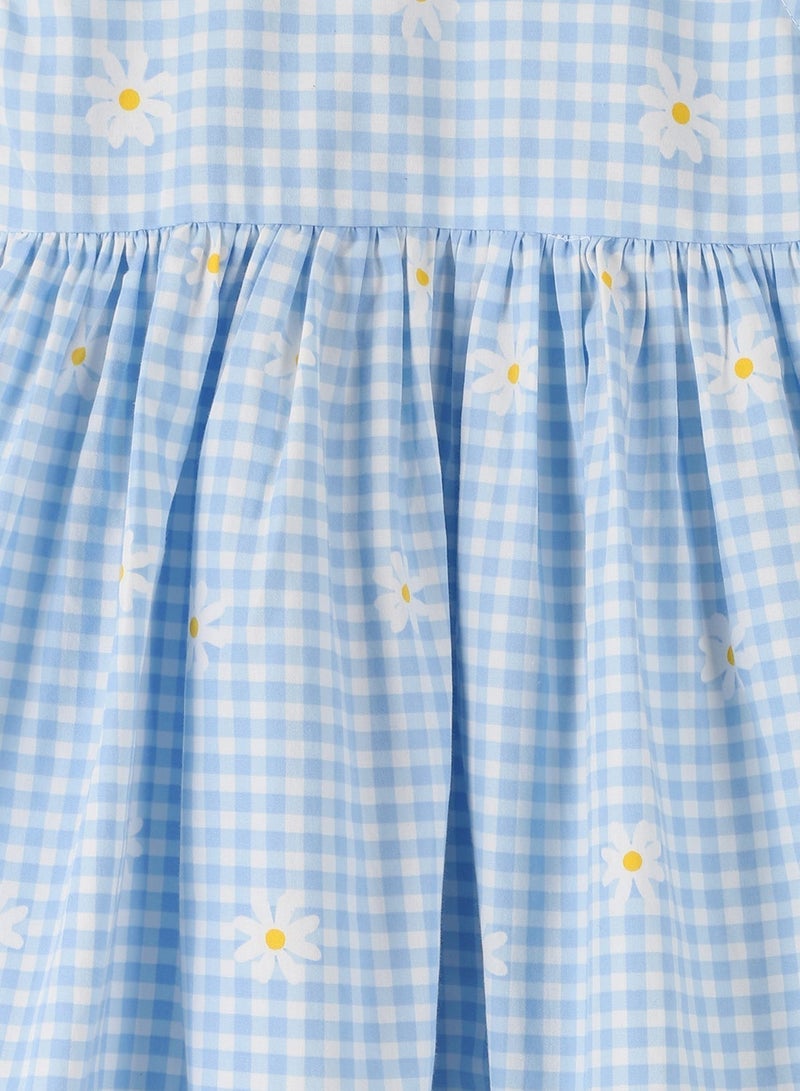 ال سي وايكيكي فستان بيبي بناتي كاروهات بنقشة ديزي - Image 2